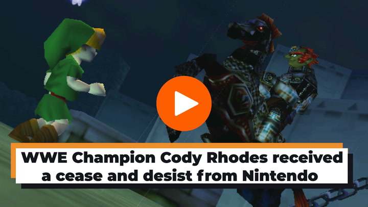 Video thumbnail for WWE Champion Cody Rhodes received a cease and desist from Nintendo