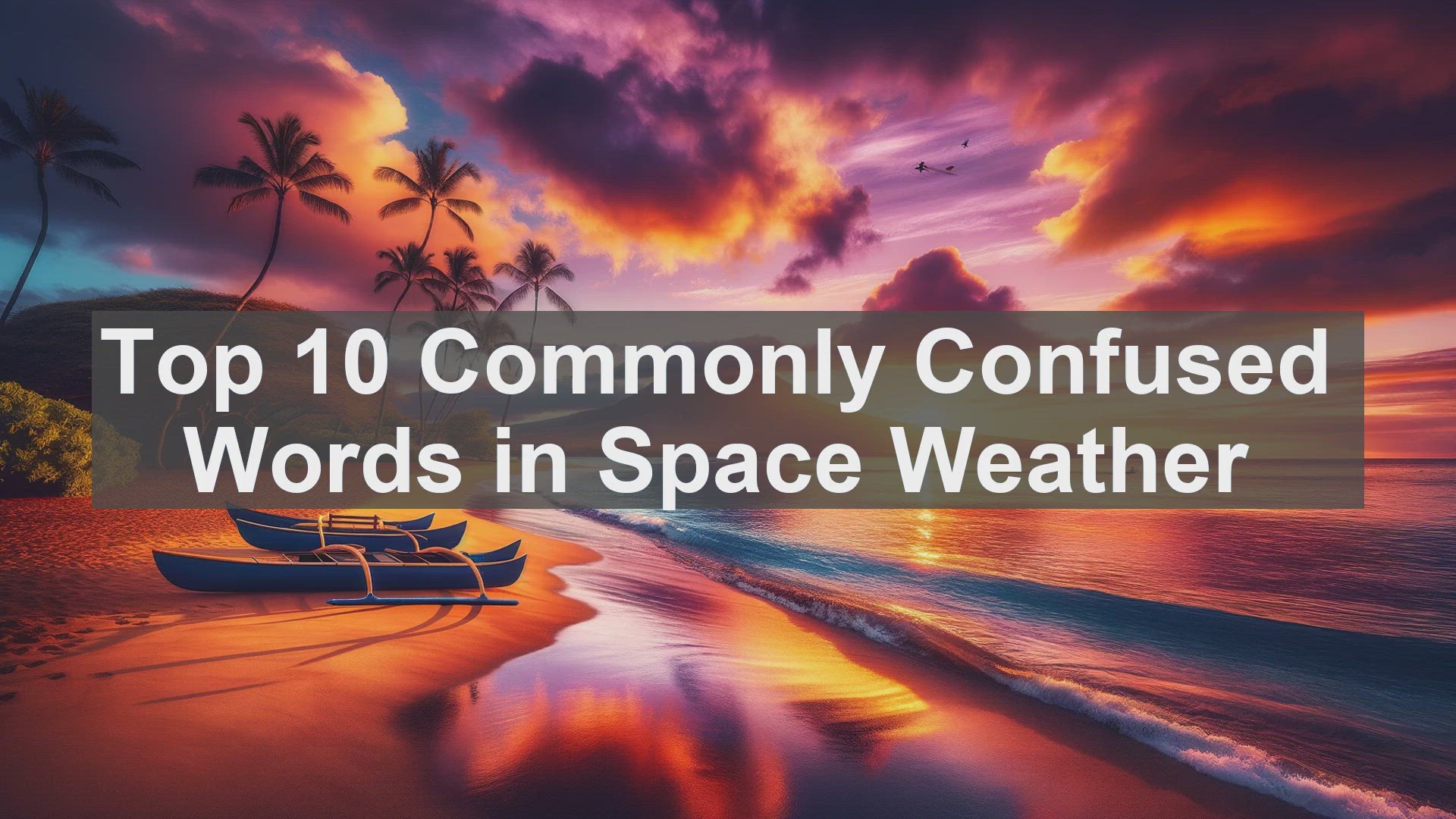 'Video thumbnail for Top 10 Commonly Confused Words in Space Weather'