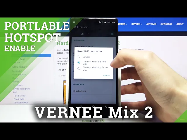 Video thumbnail for How to Use Portable Hotspot on VERNEE Mix 2 – Activate Portable Hotspot