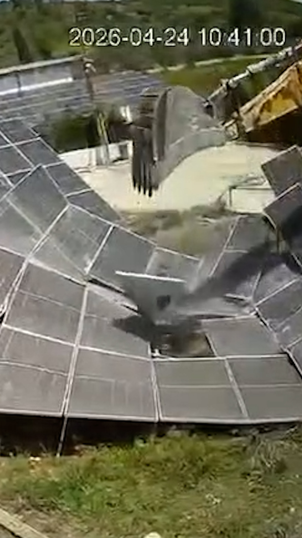 Video thumbnail for Israel destroys solar panels in south Lebanon