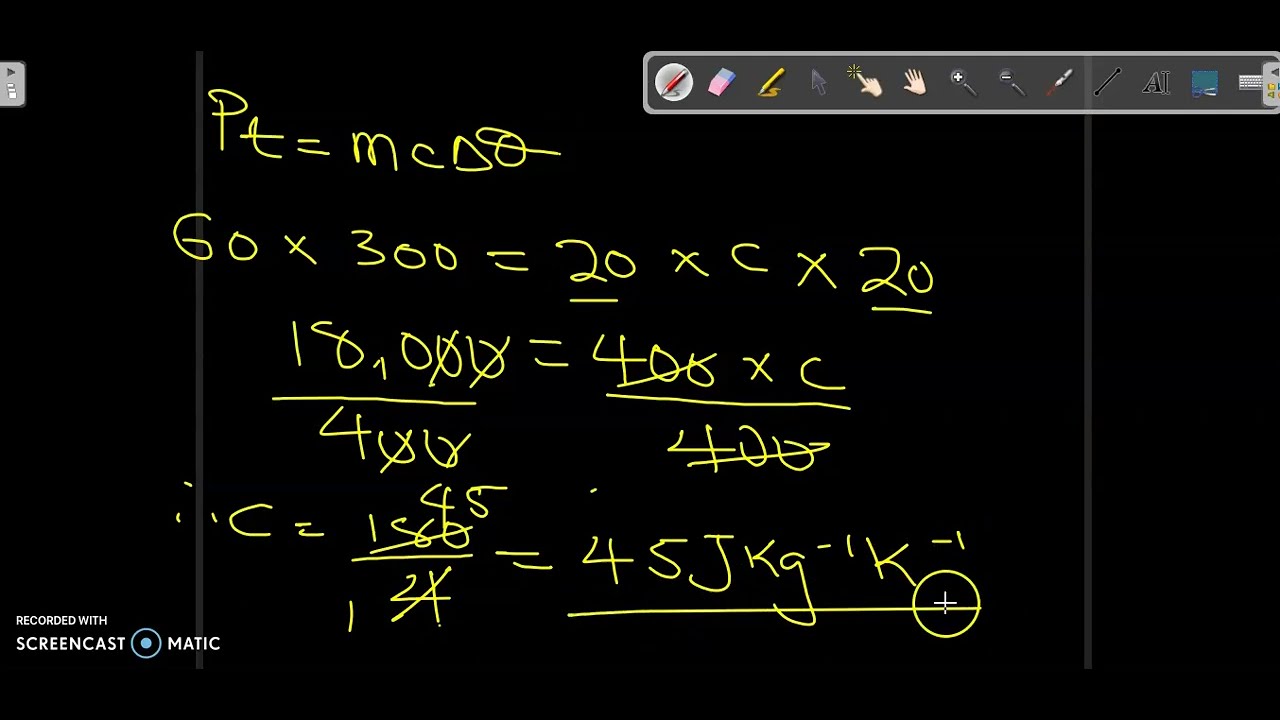 'Video thumbnail for How to Calculate Specific Heat Capacity by Electrical Method'