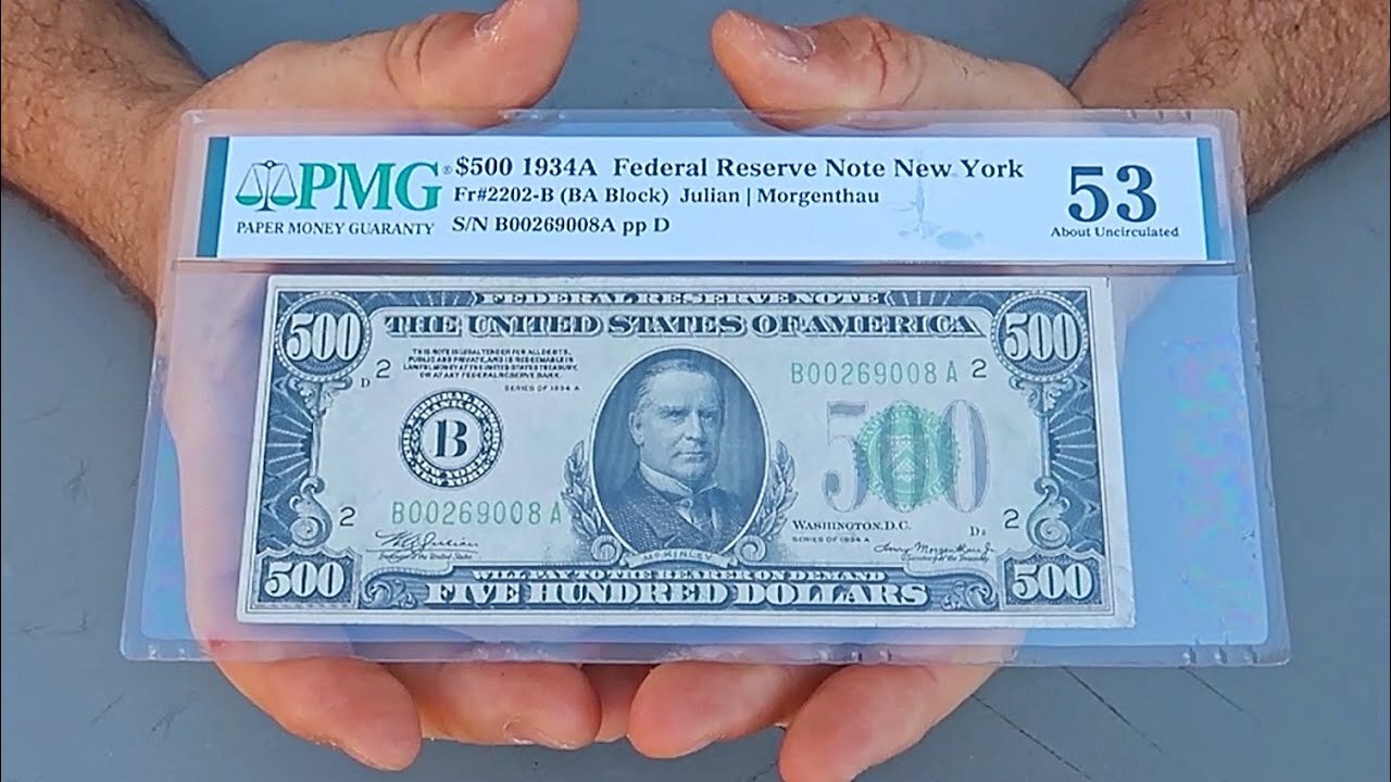 Video thumbnail for $500 Bill Grading Results and Unboxing Silver