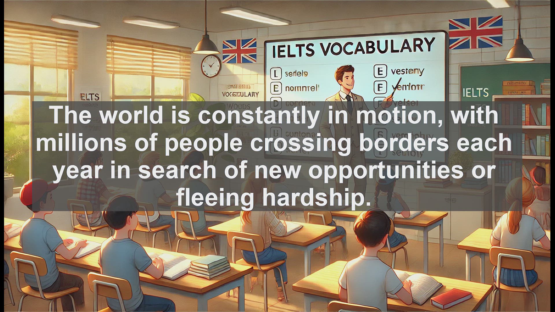 'Video thumbnail for 5000 Must Know IELTS 8.0 Vocabulary - Understanding 'Migrant': Definition, Usage, and Common Mistakes'