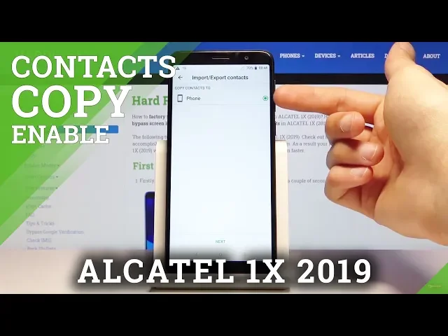 Video thumbnail for How to Copy Contacts in ALCATEL 1X 2019 – Copy & Relocate Contacts
