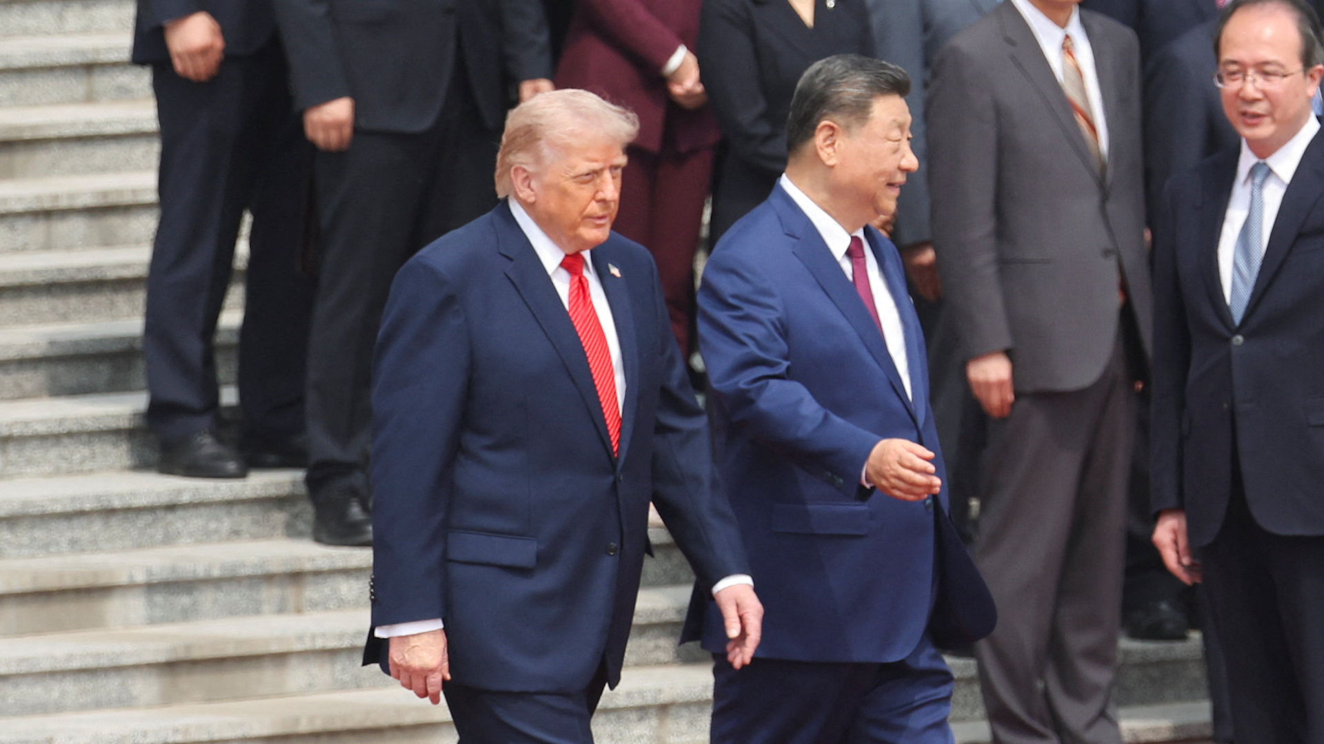Video thumbnail for Trump, Xi speak ahead of talks to make relations ‘better than ever’
