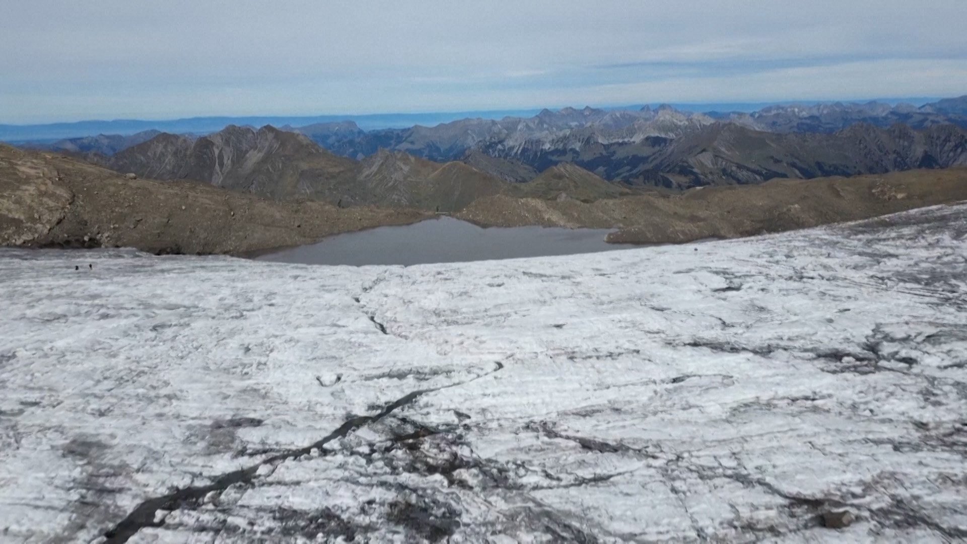 Video thumbnail for ‘Catastrophic year’ as Swiss glaciers lose 5% of ice after heatwaves