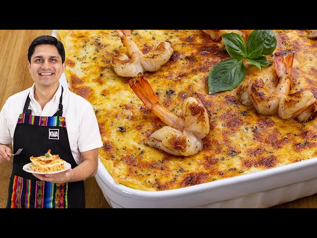 Video thumbnail for Así se Hace la Lasaña de Camarón Perfecta 🦐🔥 | Receta Paso a Paso | KWA