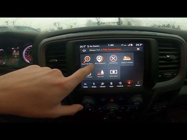 Video thumbnail for How to Find Points of Interest in Navigation in Dodge Ram 1500 II ( 2019 - now )