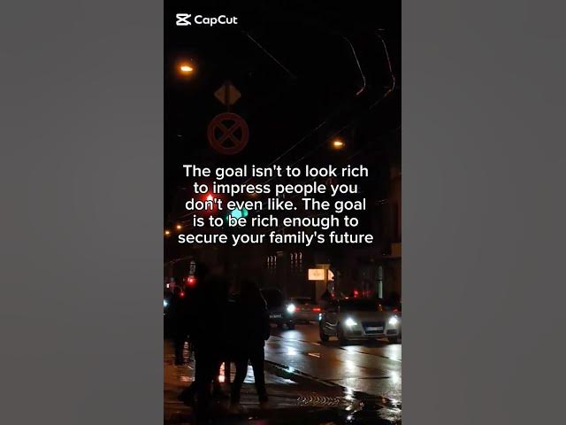 Video thumbnail for The goal is to be rich enough to secure your family’s future. It starts with you. 💼🌧️#motivation