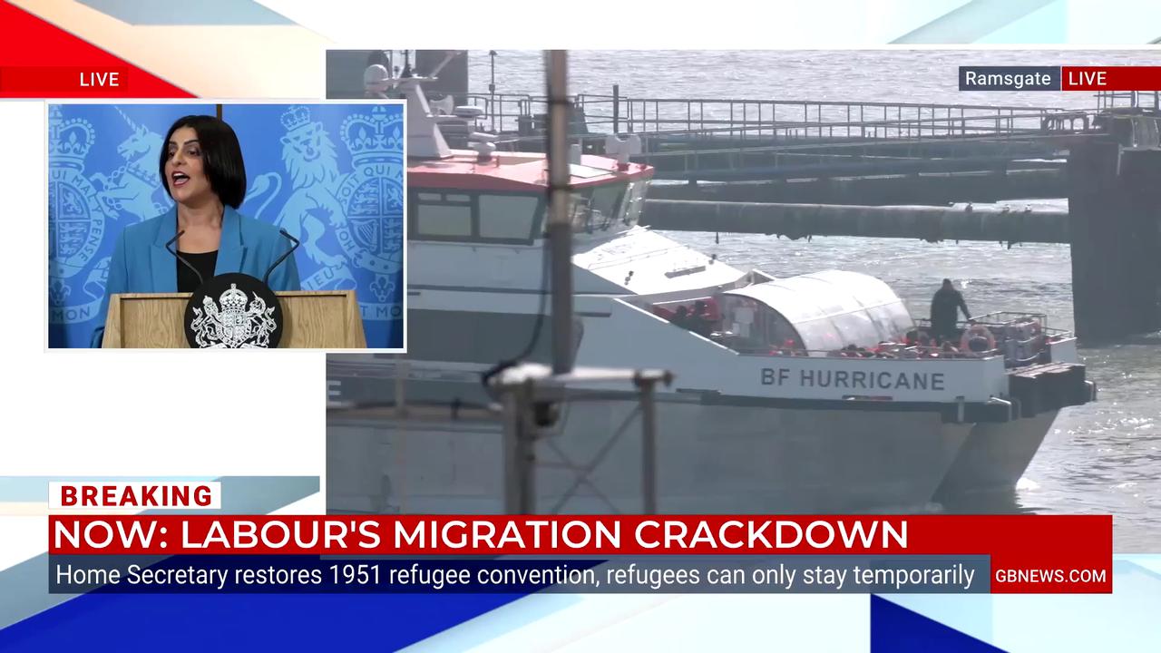 Video thumbnail for WATCH: Shabana Mahmood tells GB News she is 'cracking on' with securing Britain's borders