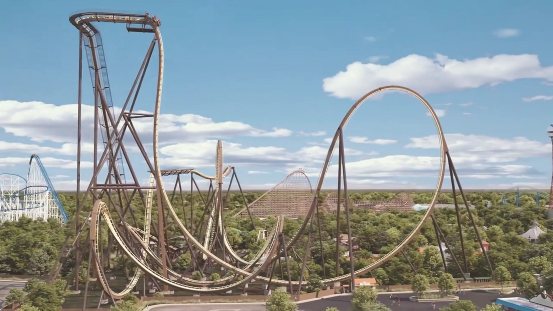 'Video thumbnail for Tormenta Rampaging Run Fly Over and Sizzle Reel from Six Flags Over Texas'