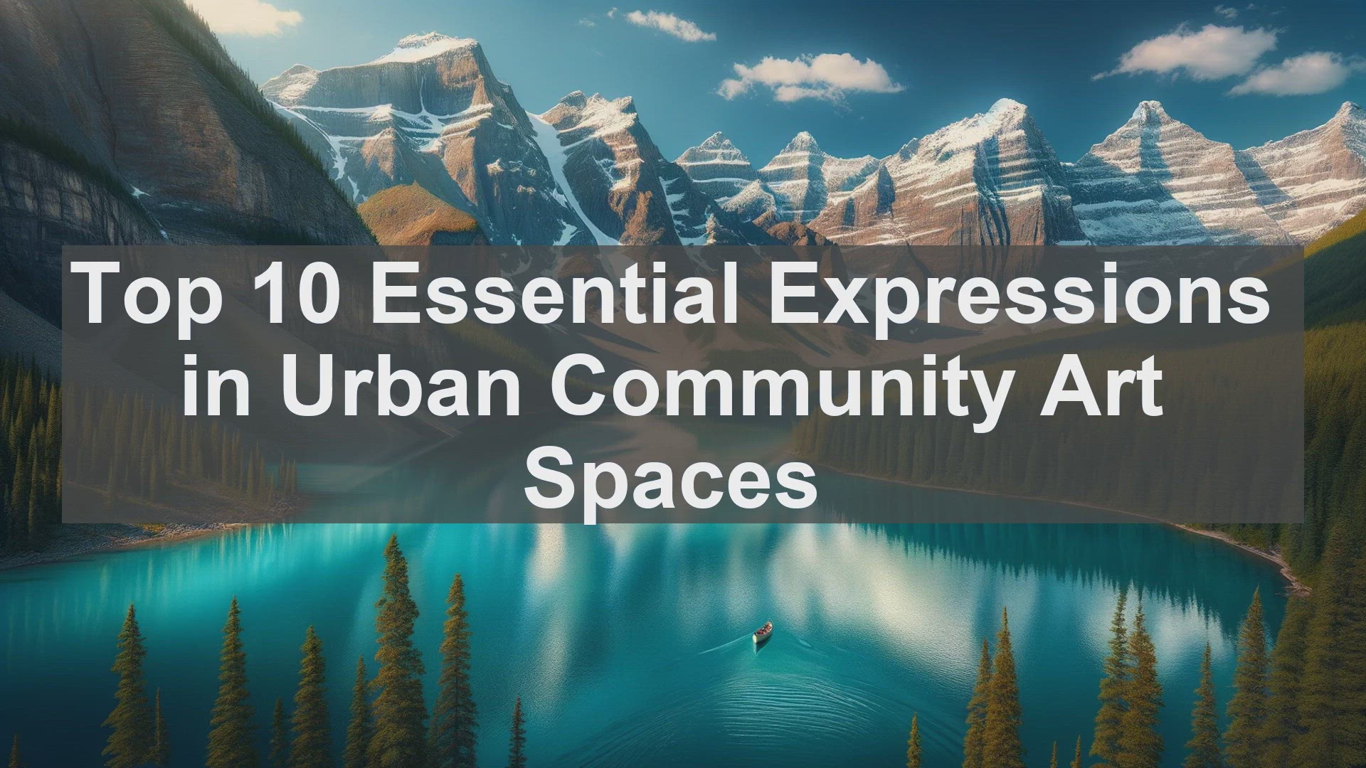 'Video thumbnail for Top 10 Essential Expressions in Urban Community Art Spaces'