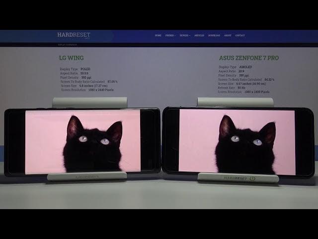 Video thumbnail for LG Wing vs ASUS ZenFone 7 Pro - Display Comparison