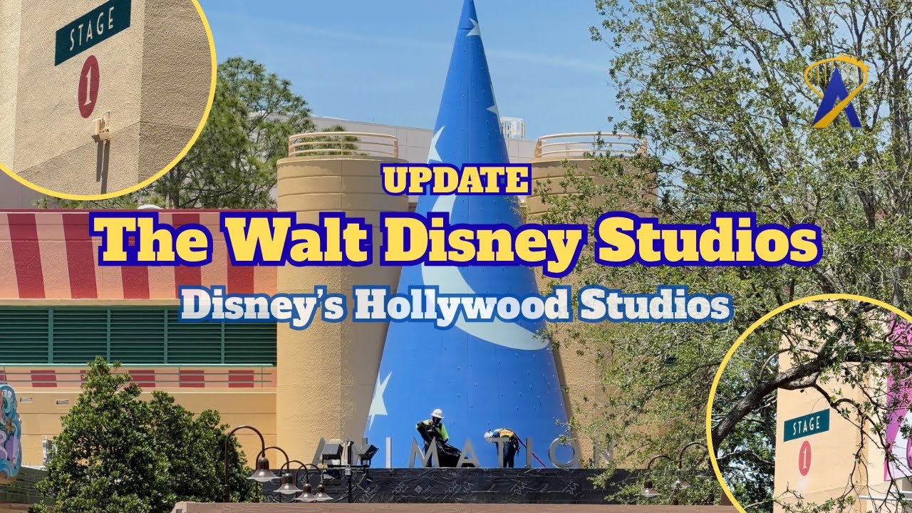 Video thumbnail for The Walt Disney Studios Courtyard Update - Animation Building and Soundstage Signs Return!