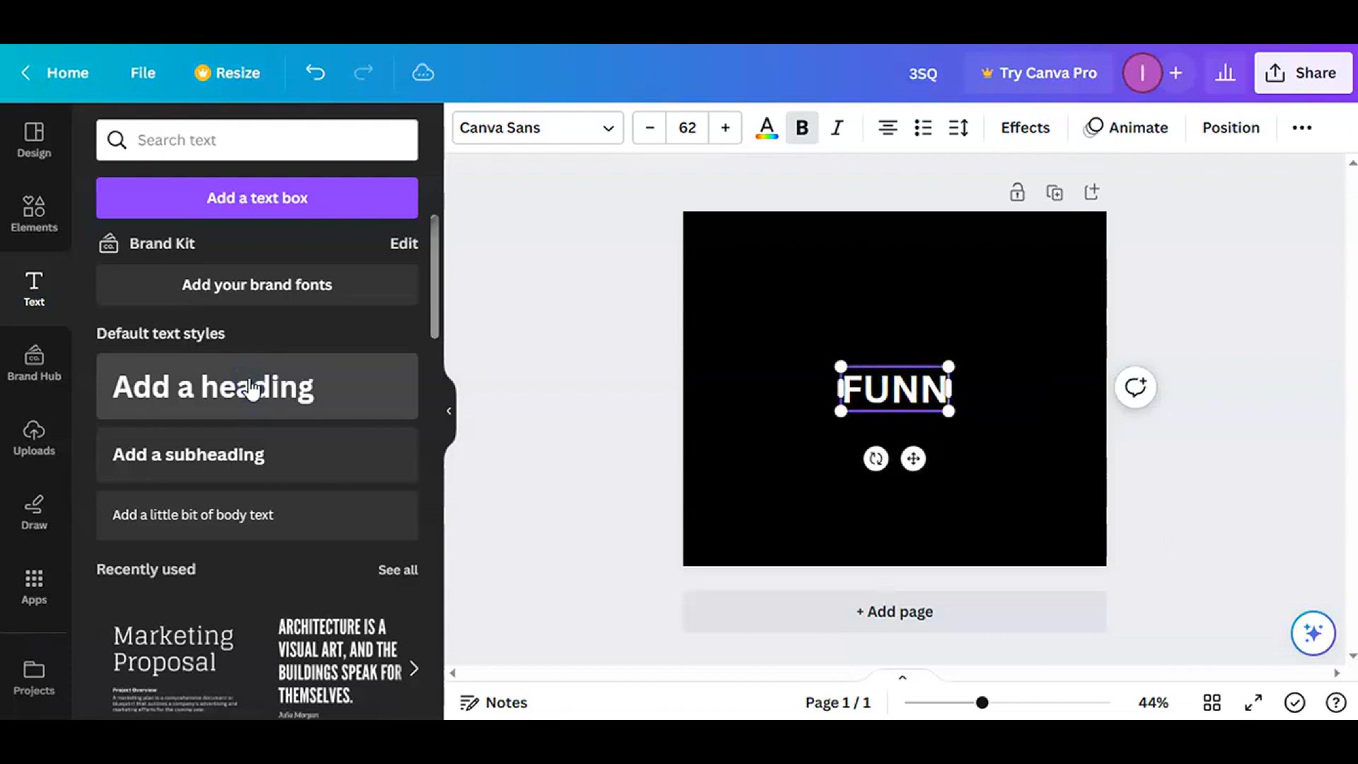 'Video thumbnail for Create Amazing Typography Text Effect in Canva l easy canva l canva tutorial (2)'