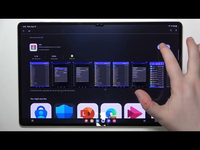 Video thumbnail for How to Install RAR App on Samsung Galaxy Tab S9 Ultra / Download RAR Application