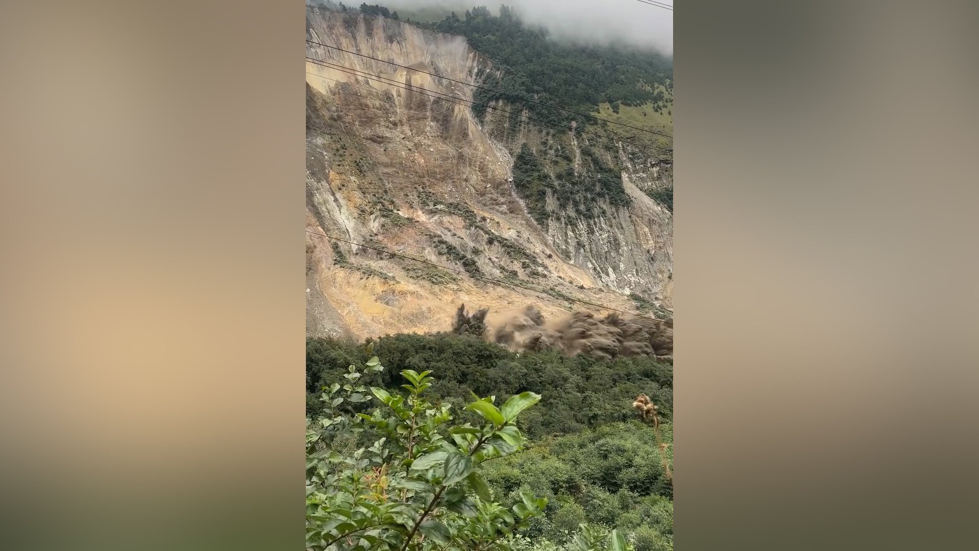Video thumbnail for Heavy rain triggers landslide in Nepal's Mustang District