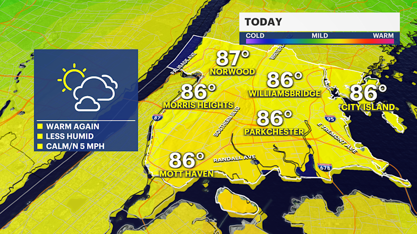 Video thumbnail for Less humid air wins out to start the weekend but rain chances loom