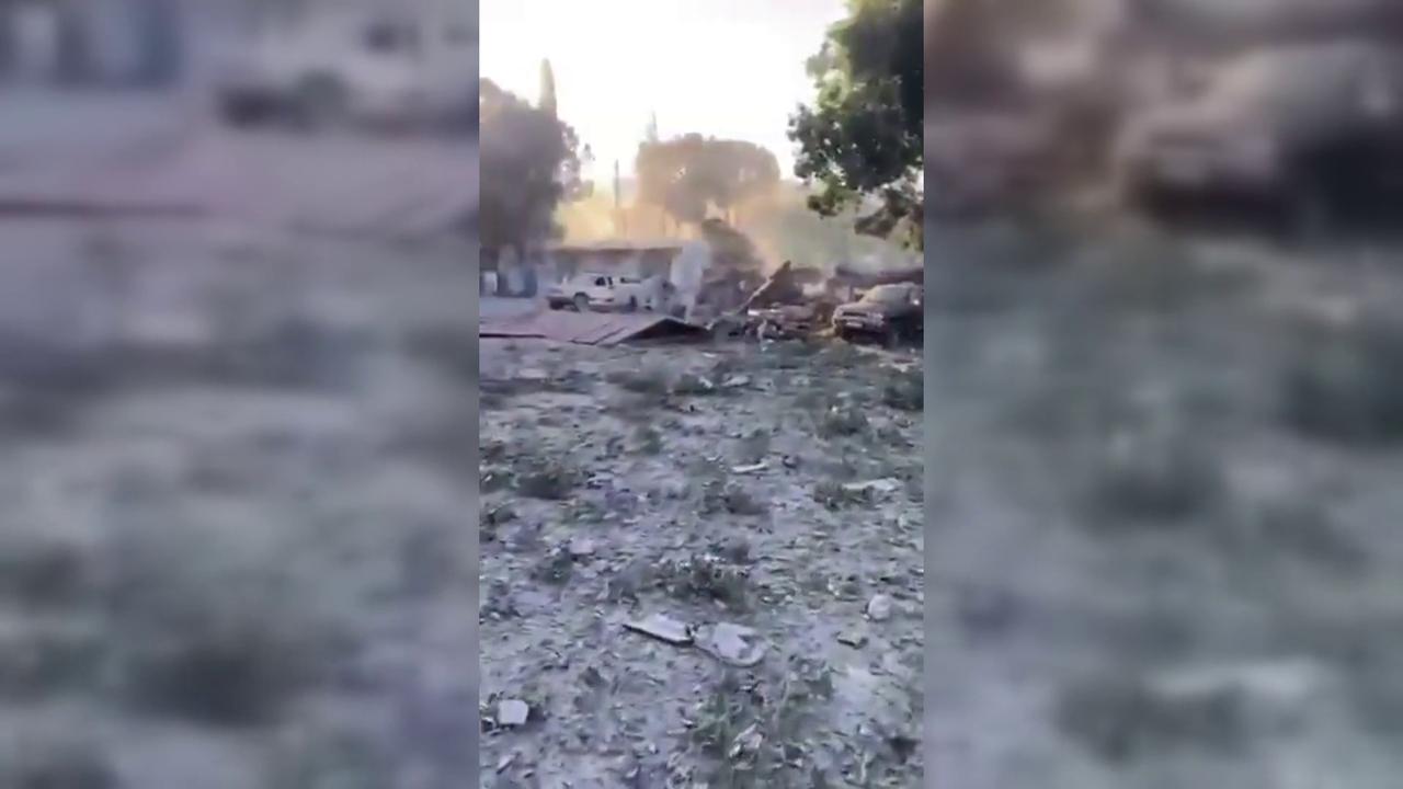 Video thumbnail for Lebanon: Israel Strikes Hospital In South Lebanon.