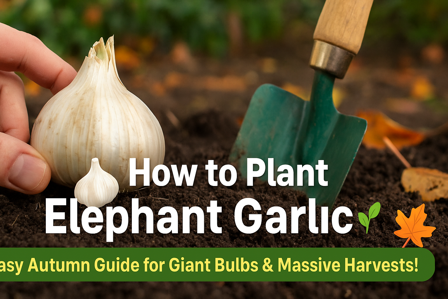 Video thumbnail for 🎥 ✅ “How to Plant Elephant Garlic 🧄🌱 | Easy Autumn Guide for Giant Bulbs & Massive Harvests! 🍂✨”