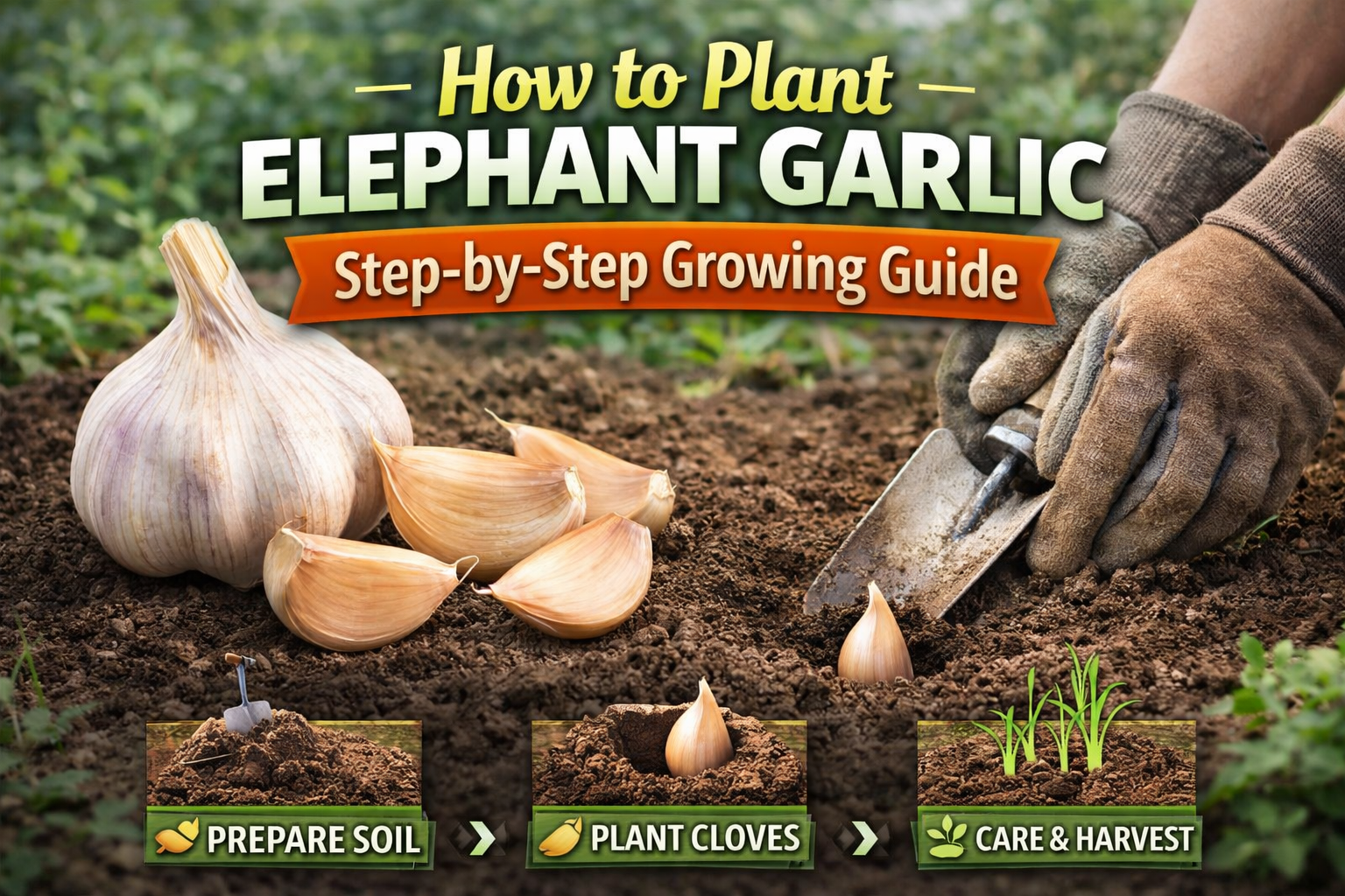 Video thumbnail for How to Plant Elephant Garlic | Step-by-Step Growing Guide