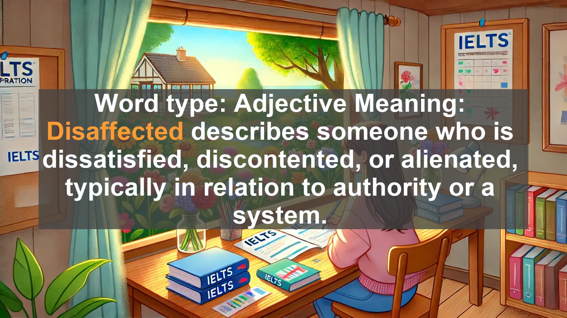 'Video thumbnail for 2000 Must Know IELTS 9.0 Vocabulary - Understanding 'Disaffected': A Powerful Word for IELTS Success'
