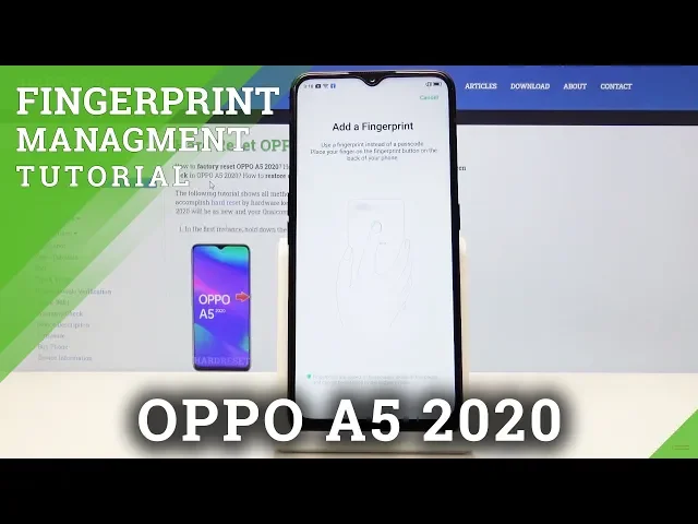 Video thumbnail for How to Add Fingerprint in Oppo A5 2020 - Unlocking Device by Fingerprint