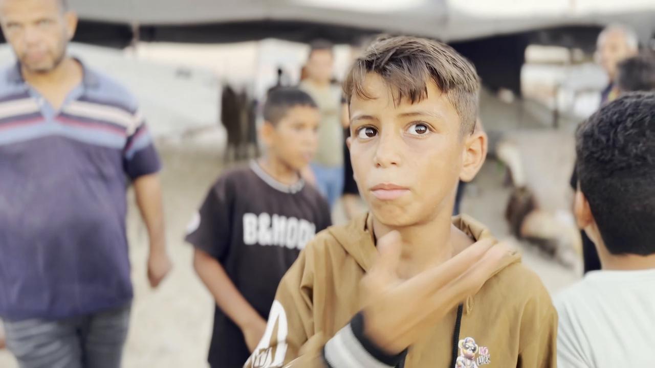 Video thumbnail for Two killed in Israeli strike on tent in Gaza’s Al-Mawasi.