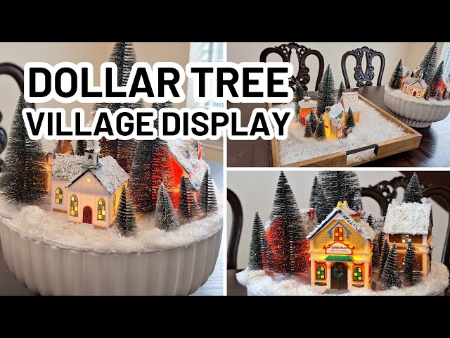 Video thumbnail for DIY Dollar Tree Christmas Village Display Ideas