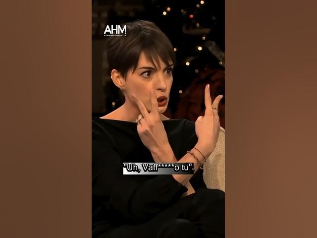 Video thumbnail for "F**k You!" | Anne Hathaway e Daniel Craig - il momento più imbarazzante #shorts
