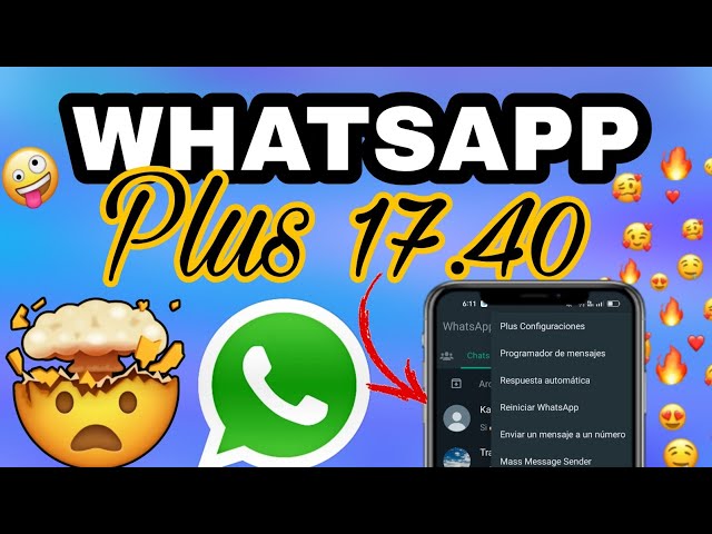 Video thumbnail for WHATSAPP PLUS Ultima Versión 🌈 17.40 (ANTIBANEO) MAYO 2023 ⚡