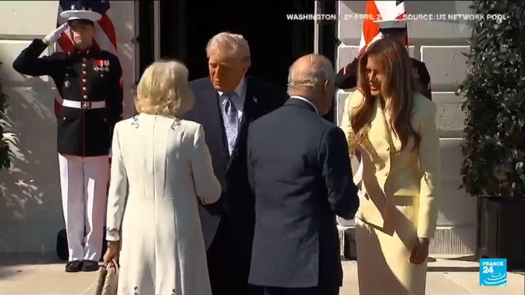Video thumbnail for King Charles in US for state visit amid differences over Iran war