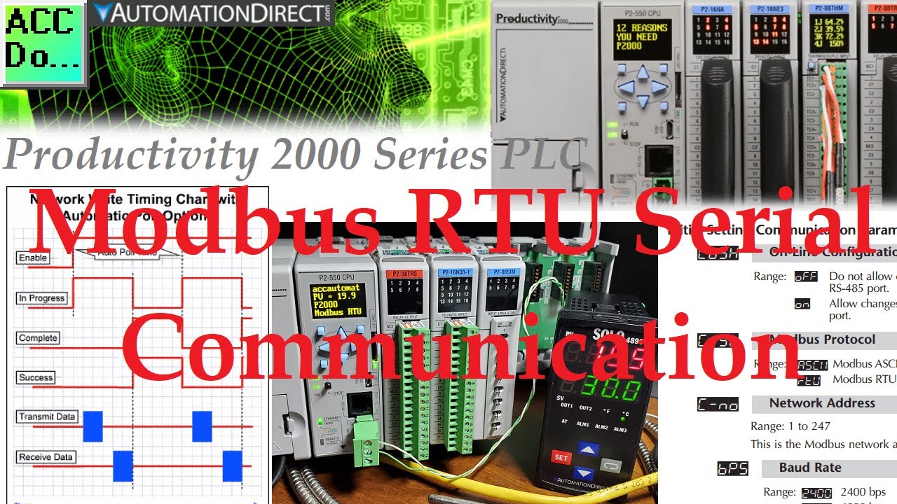 'Video thumbnail for Productivity 2000 Series PLC Modbus RTU Serial Communication'