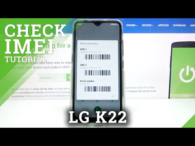 Video thumbnail for How to Check IMEI & SN in LG K22 – Unique IMEI & Serial Number
