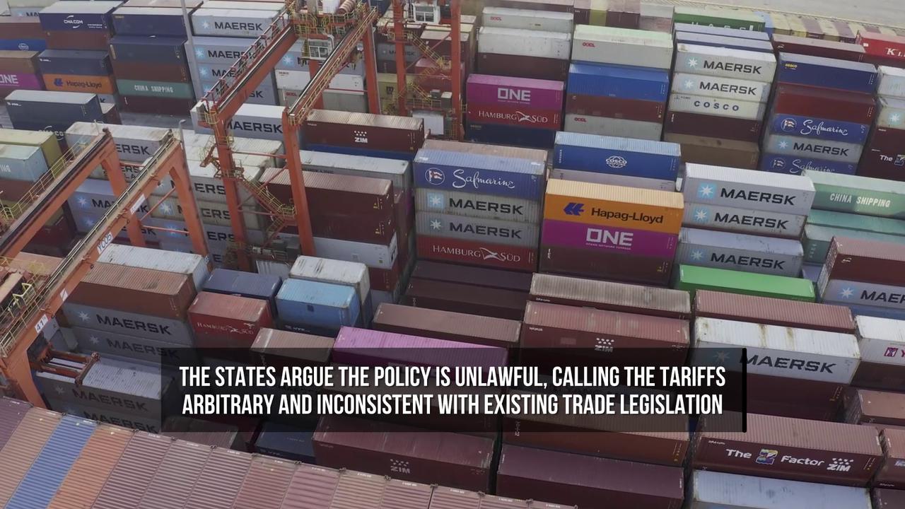 Video thumbnail for Twenty-Five States Sue Over Trump's New Tariffs.