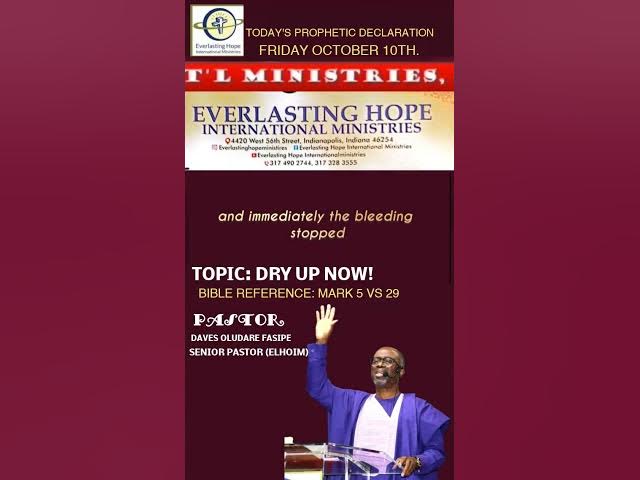 Video thumbnail for PROPHETIC DECLARATION