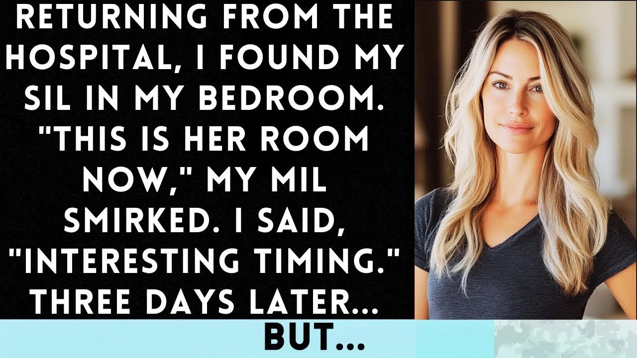 'Video thumbnail for MIL Moved My SIL Into My Room While I Was At Hospital I Let Them Celebrate Too Soon'