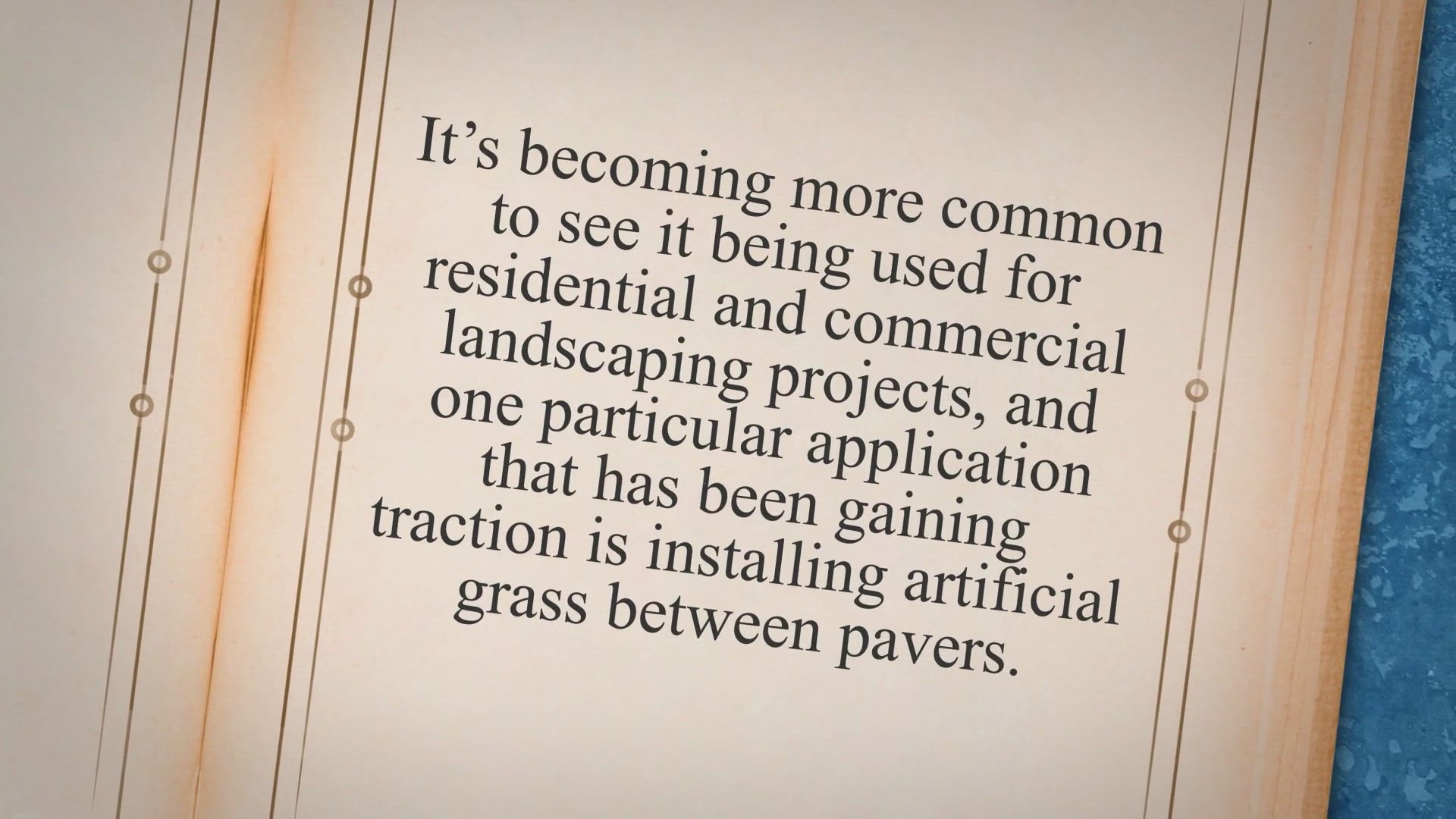 Video thumbnail for Artificial Grass Between Pavers: A Comprehensive Guide