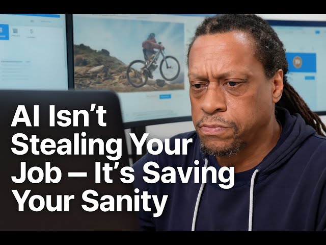 Video thumbnail for AI Isn’t Stealing Your Job — It’s Saving Your Sanity