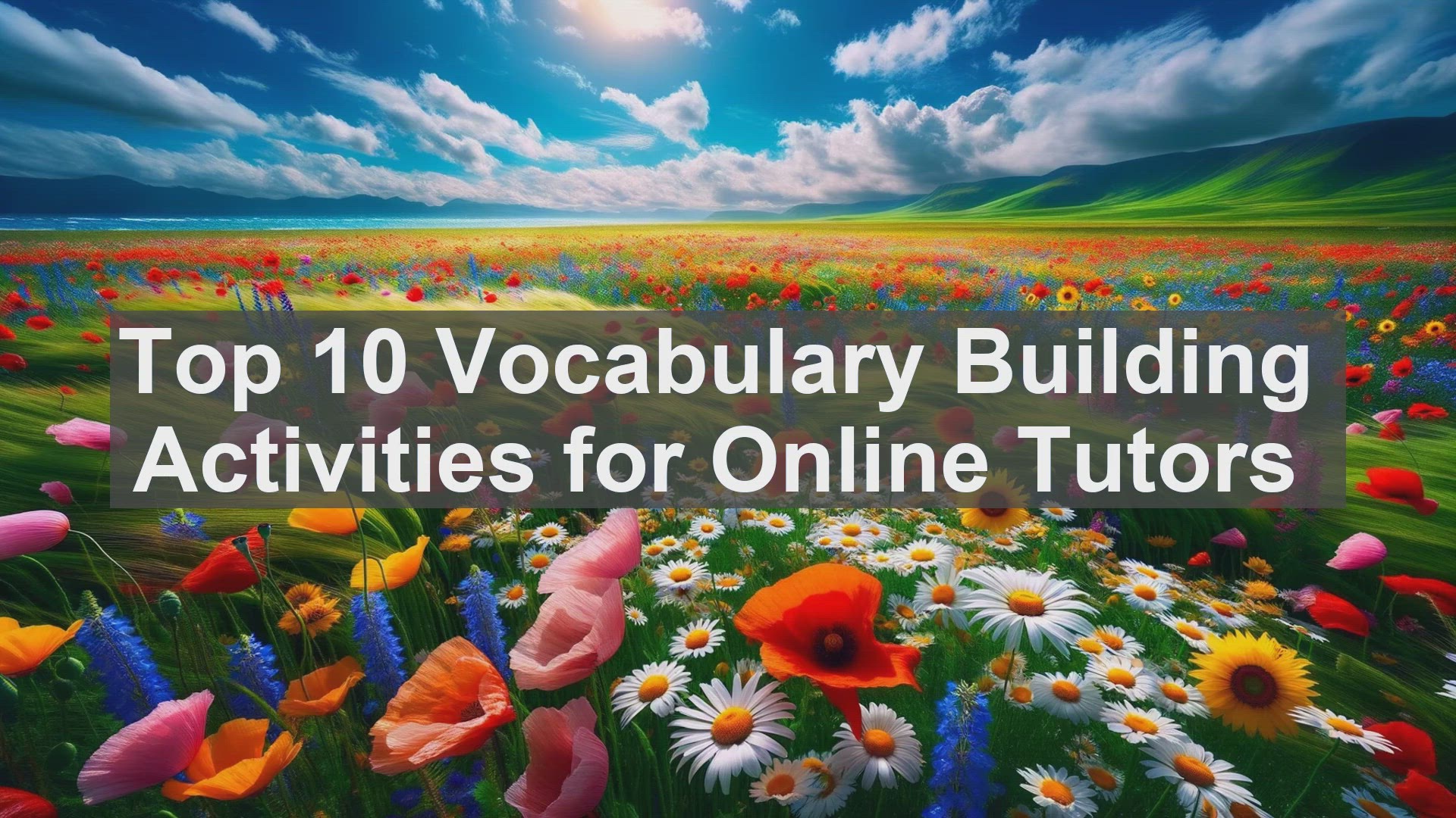 'Video thumbnail for Top 10 Vocabulary Building Activities for Online Tutors'