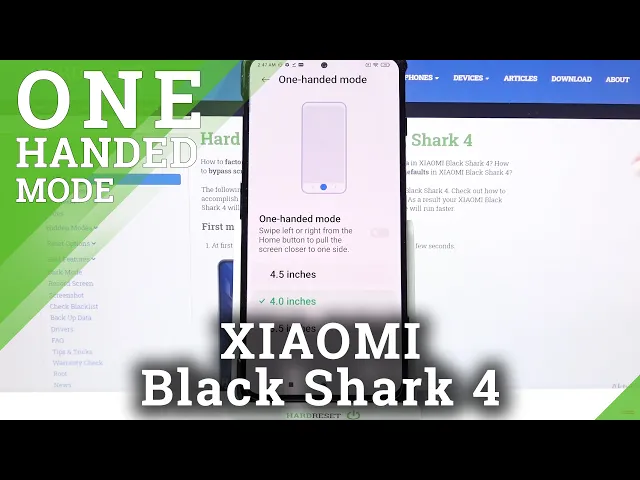 Video thumbnail for How to Enter One Handed Mode on XIAOMI Black Shark 4 - One Handed Mode