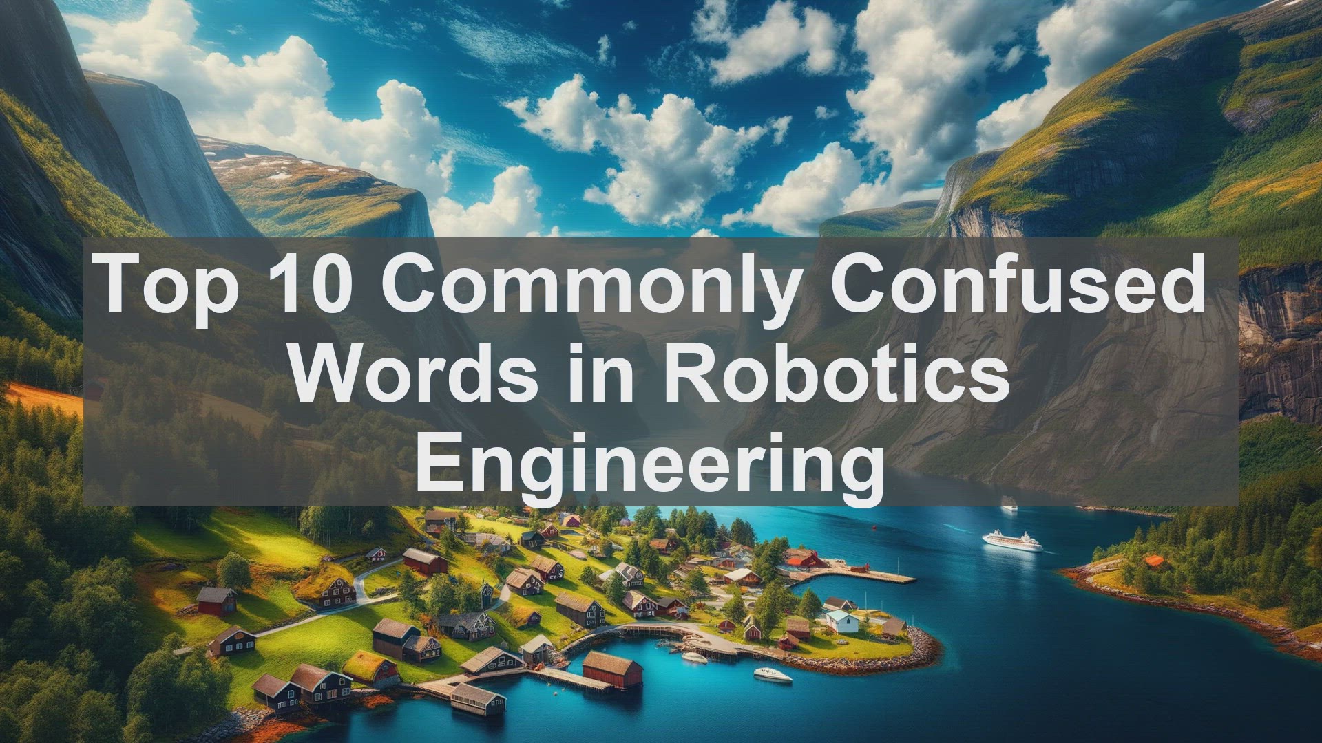 'Video thumbnail for Top 10 Commonly Confused Words in Robotics Engineering'