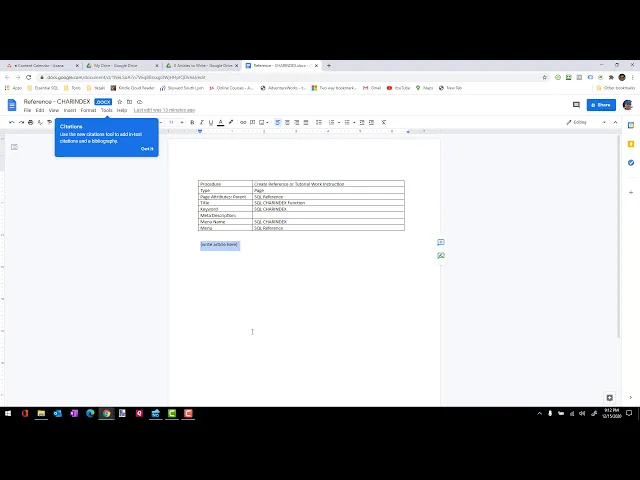 Video thumbnail for Reference Article Instructions | Essential SQL