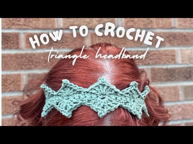 Video thumbnail for Triangle Headband Crochet Pattern | Step-By-Step Crochet Tutorial