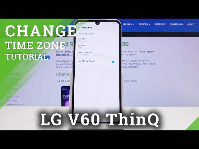 Video thumbnail for How to Open Date & Time Settings in LG V60 ThinQ – Change Date / Time Zone