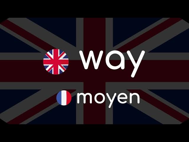 Video thumbnail for Comment prononcer « way » en anglais