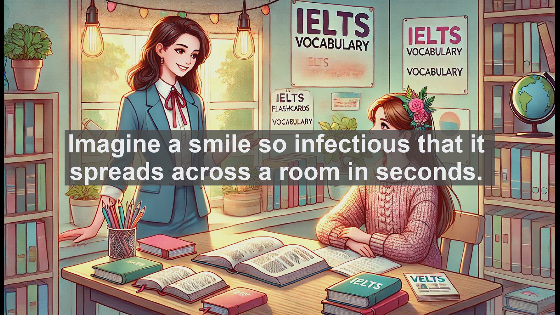 'Video thumbnail for 5000 Must Know IELTS 8.0 Vocabulary - Contagious: More Than Just a Medical Term'