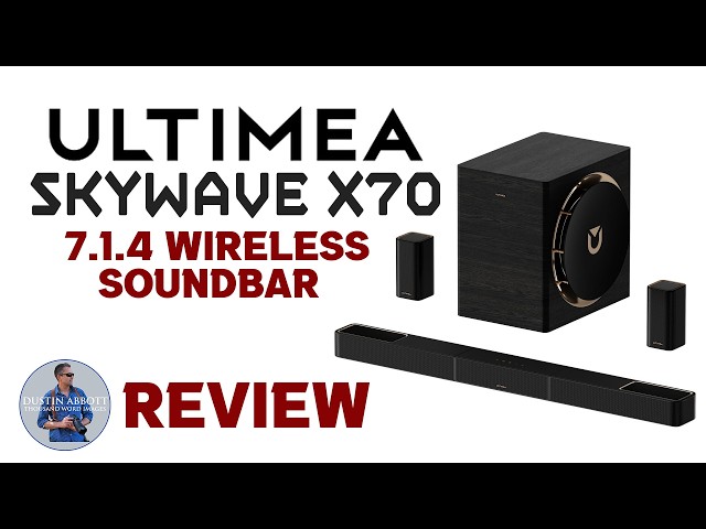 Video thumbnail for ULTIMEA Skywave X70 7.1.4 Wireless Soundbar Review | Big Sound on a Budget