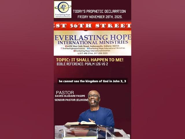 Video thumbnail for PROPHETIC DECLARATION