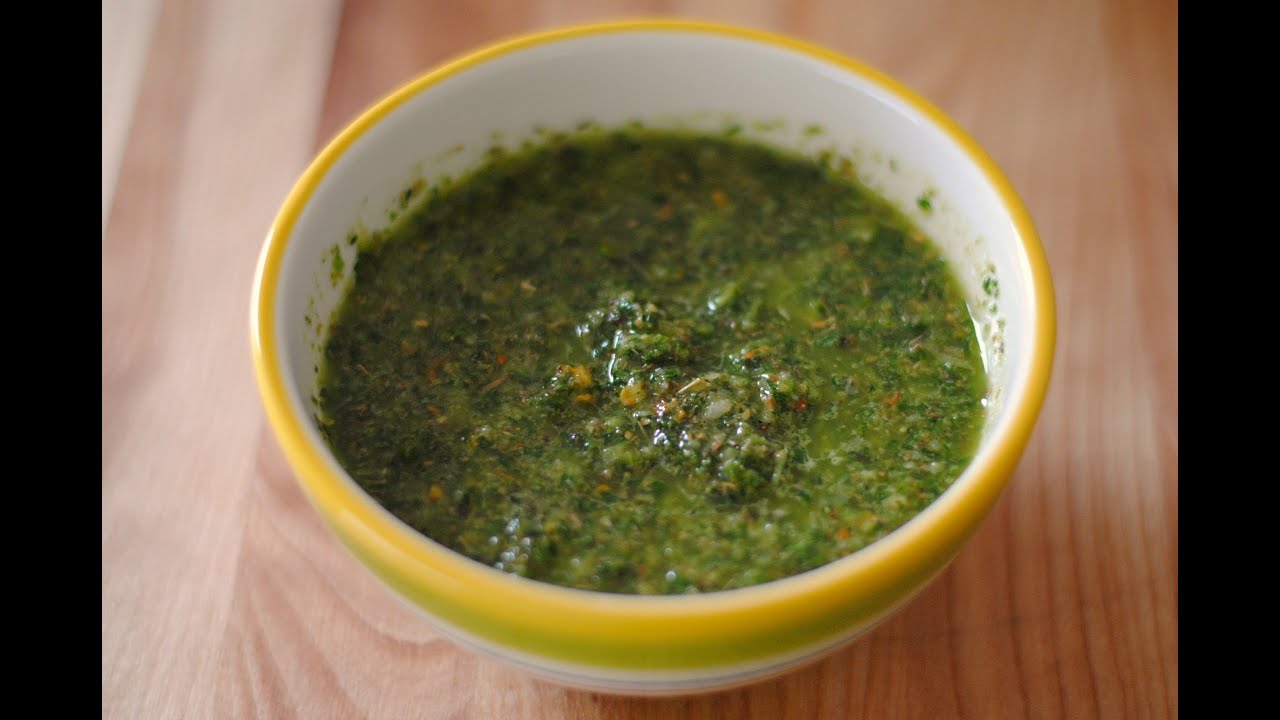 Video thumbnail for CHIMICHURRI | How To Make Chimichurri Sauce | SyS